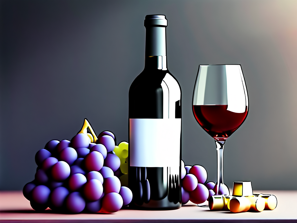 葡萄酒投资代币概念图