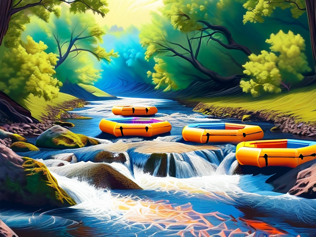 OK交易所河流艺术漂流平台展示