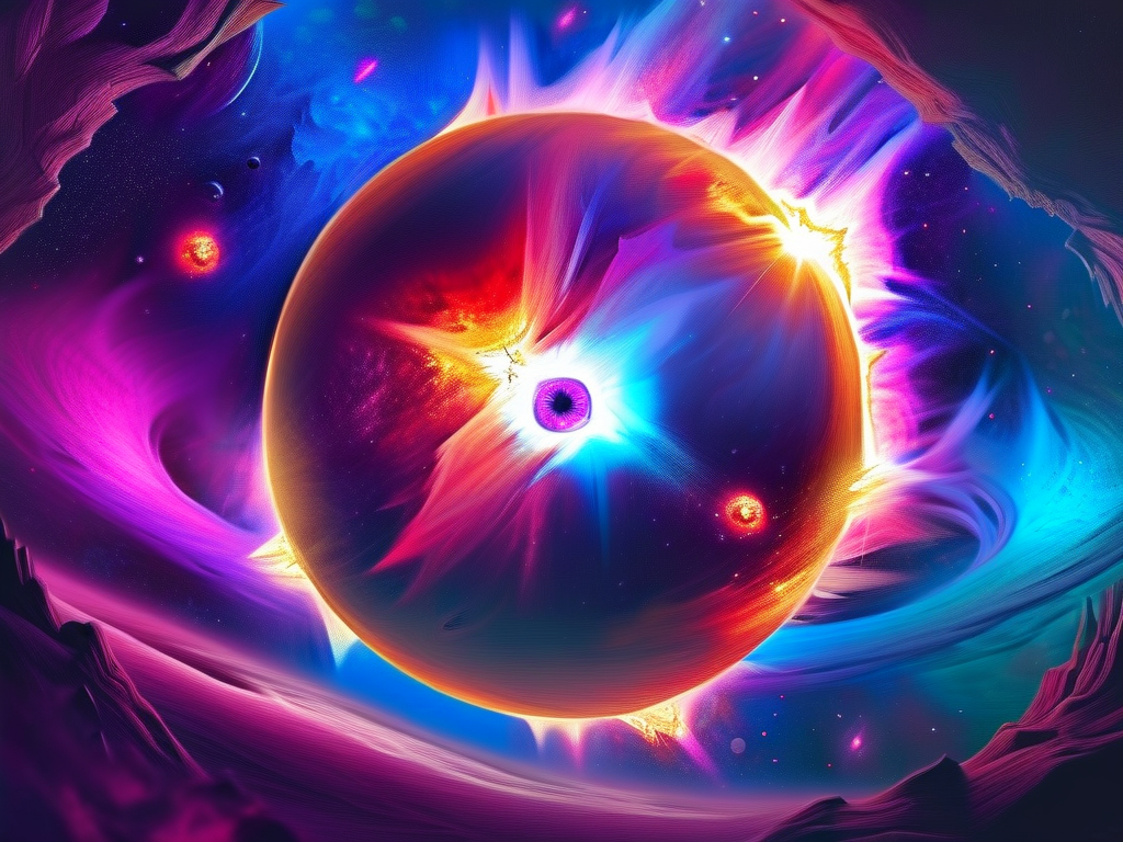 宇宙膨胀艺术展示